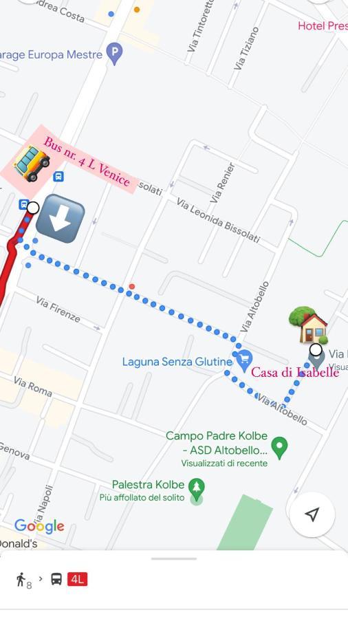 Apartmán Casa Di Isabelle Venezia Mestre Exteriér fotografie
